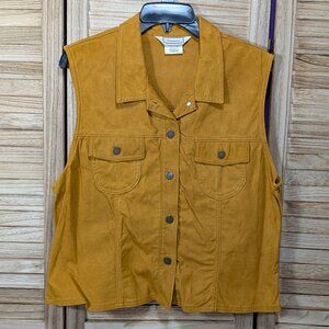 VINTAGE Navasota Sleeveless Denim Vest Size Large